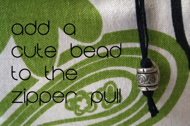 Easy zippered pouch tutorial