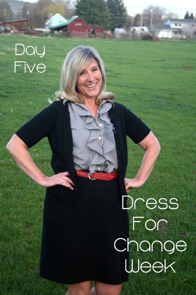 Refashion a man's shirt- flounce ruffle