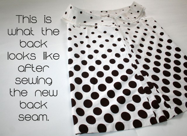 Polka Dot Shirt Refashion