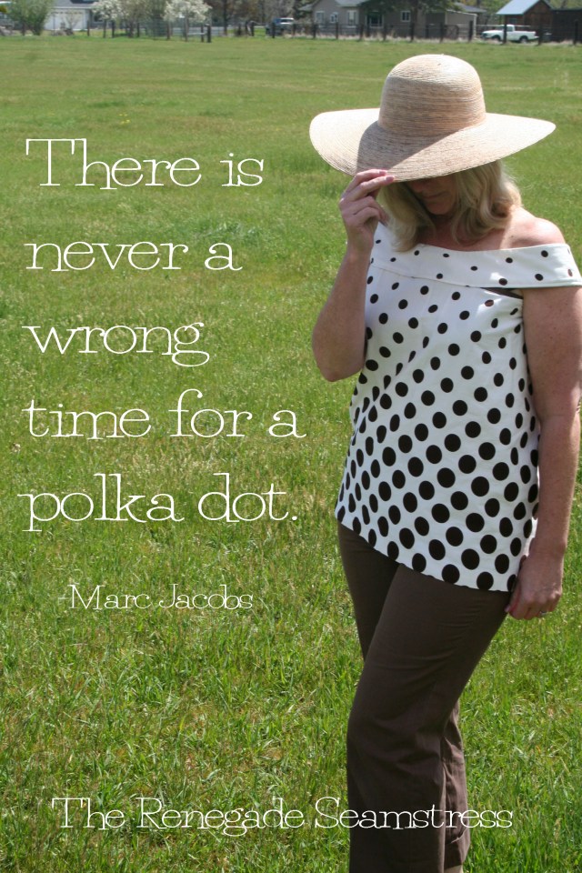 Polka Dot Shirt Refashion