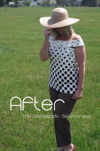 Polka Dot Shirt Refashion