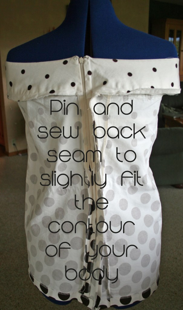 Polka Dot Shirt Refashion