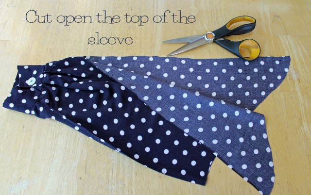 polka dot shirt redesign tutorial