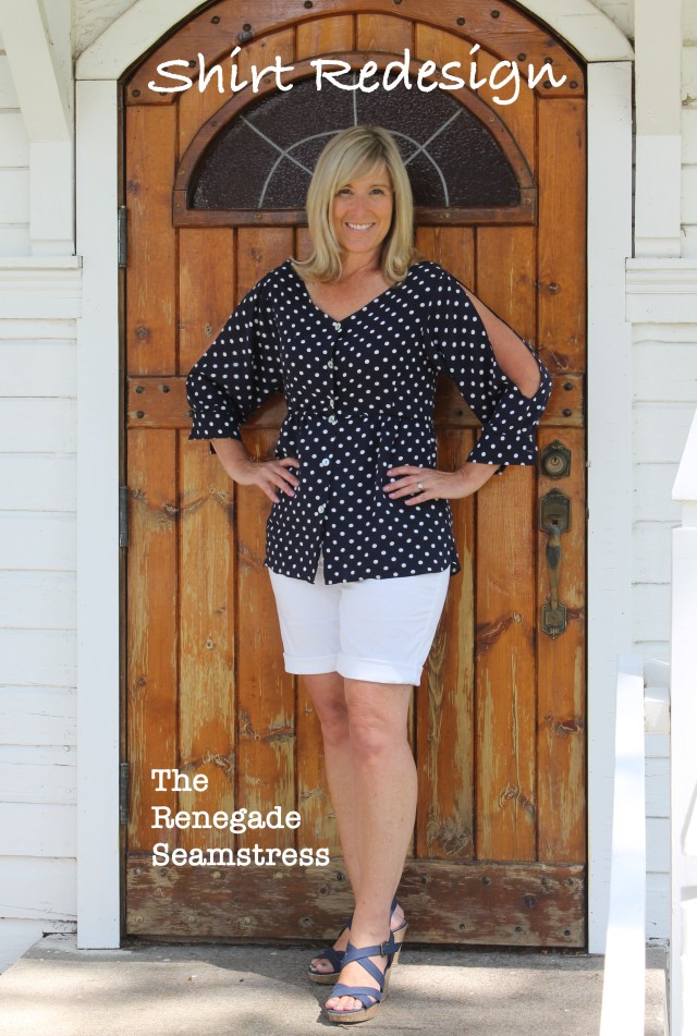 polkadot shirt redesign tutorial