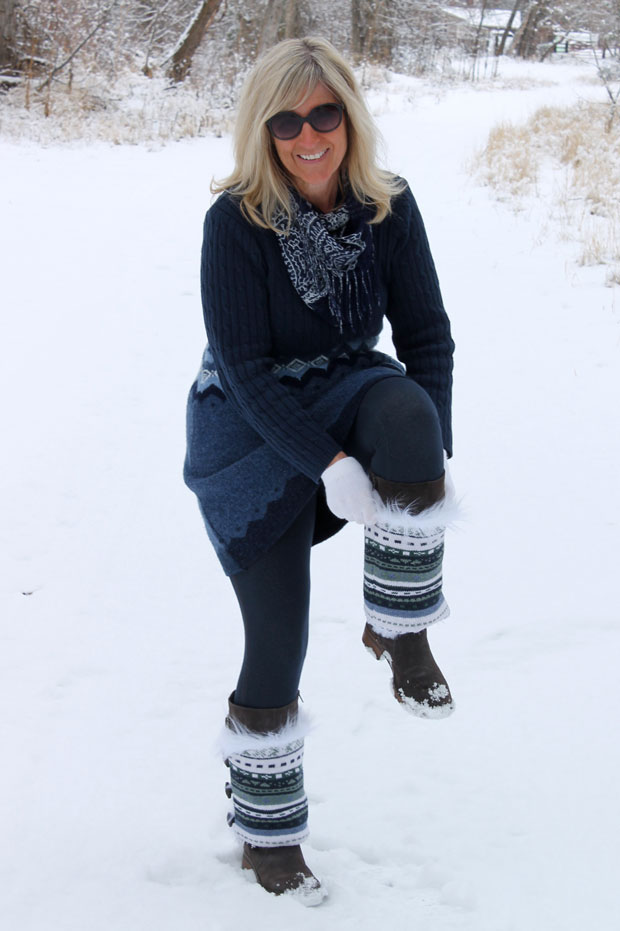 diy faux fur boot sweaters