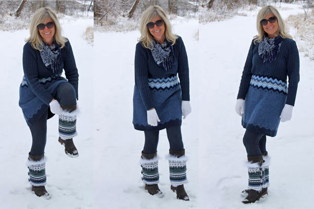 diy faux fur boot sweaters