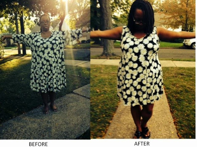 Kathy Woods dress refashion