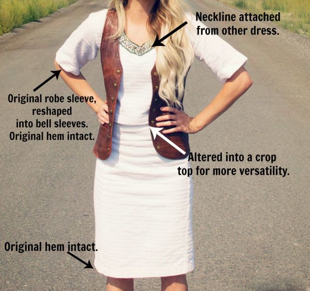 boho outift robe diagram