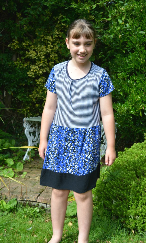 flotral and stripes refashion