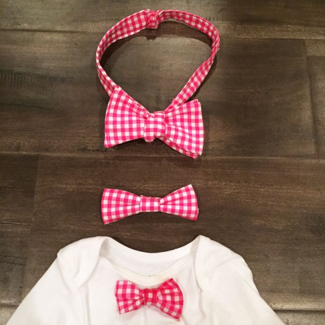 gingham bowties