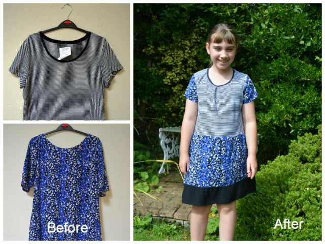 T Shirt to Dress Refashion