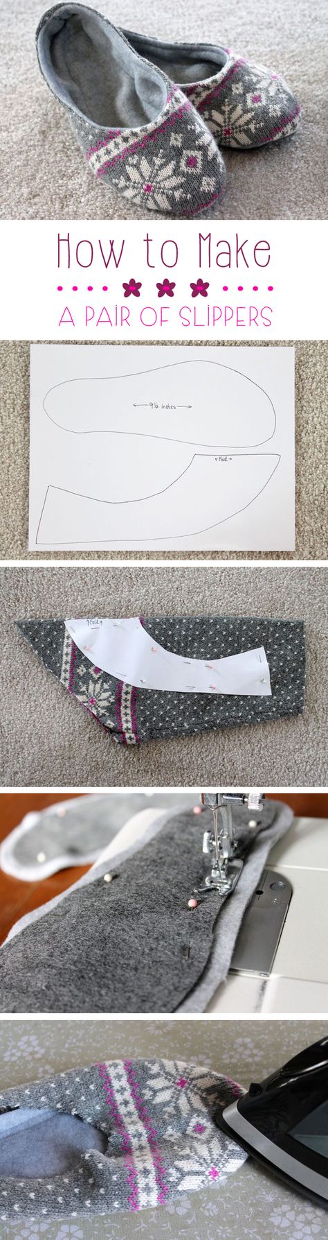 How to Make a Pair of Slippers