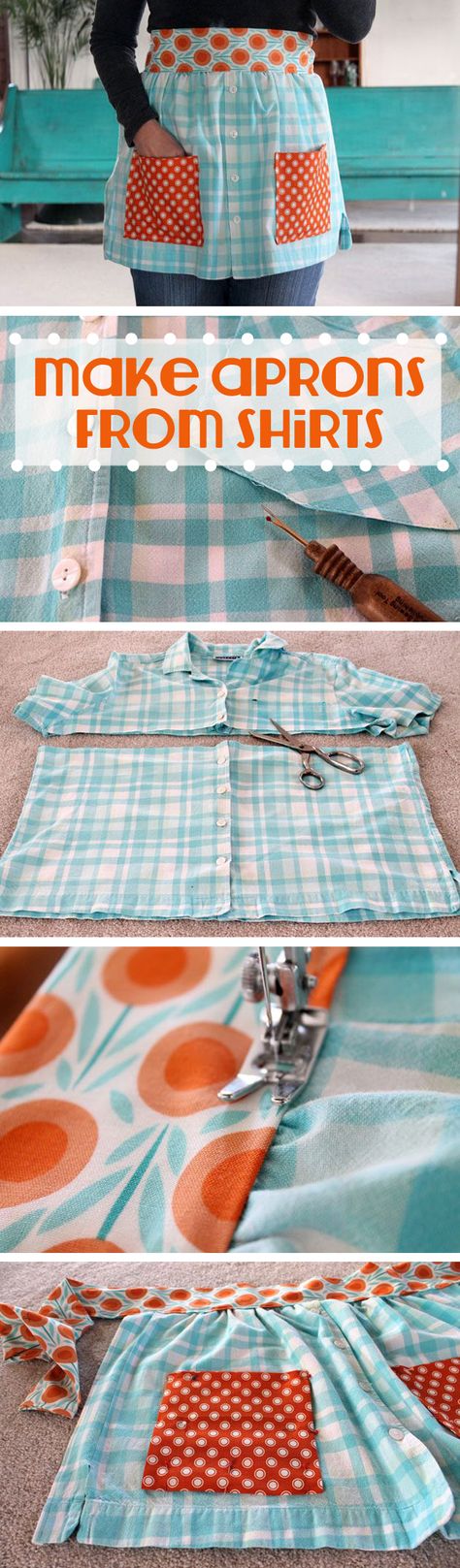 How to Make Aprons From Shirts