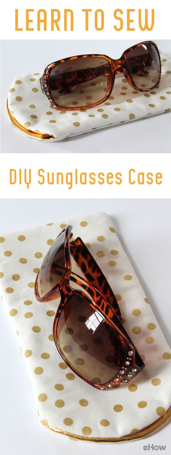 DIY sunglasses case