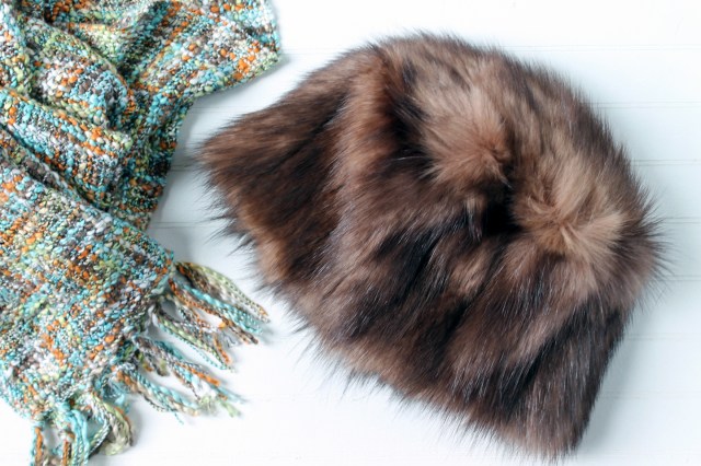 fur hat refashion