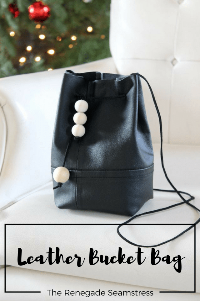How to turn an old leather jacket into a chic bucket bag