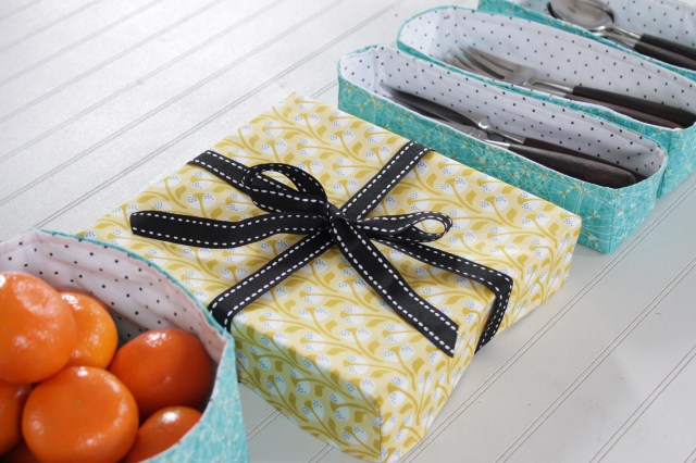 fabric boxes for Mother's Day