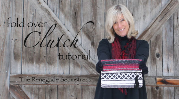 How to make an upcycled zippered clutch