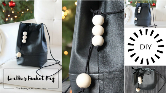 How to turn an old leather jacket into a chic bucket bag