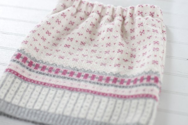 Make a Cozy Little Girl's Sweater Skirt From an Old Sweater