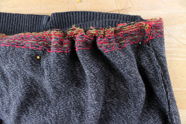 Sweater dress refashion by the Renegade Seamstress