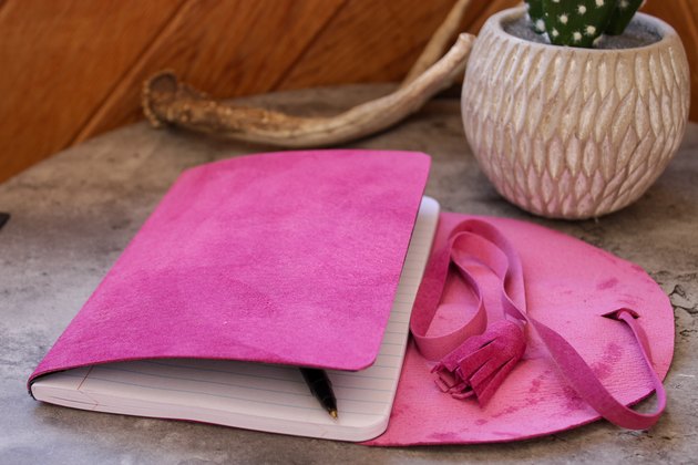 How to Make a Journal Cover From a Suede Jacket