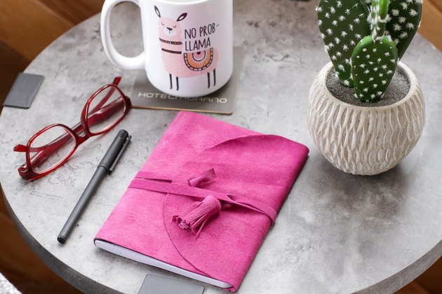 How to Make a Journal Cover From a Suede Jacket