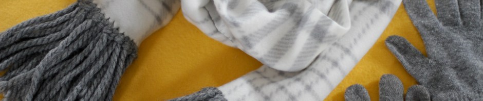 DIY Fringe fleece scarf