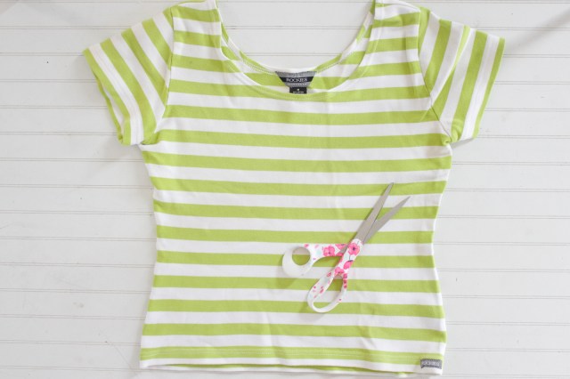 materials needed for a no-sew produce bag