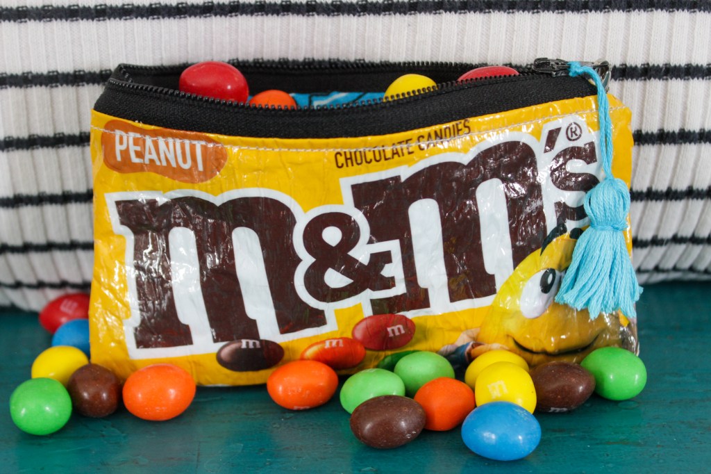 How to Turn a Candy Bag Into a Zippered Pouch