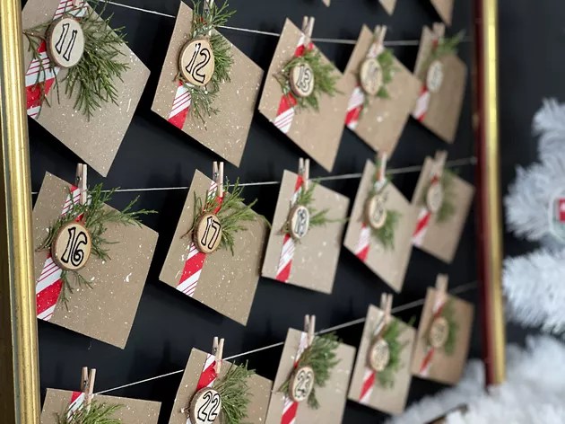 upcycled advent calendar