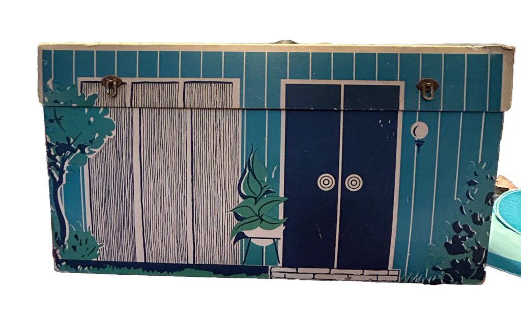 1962 cardboard fold-out Barbie house